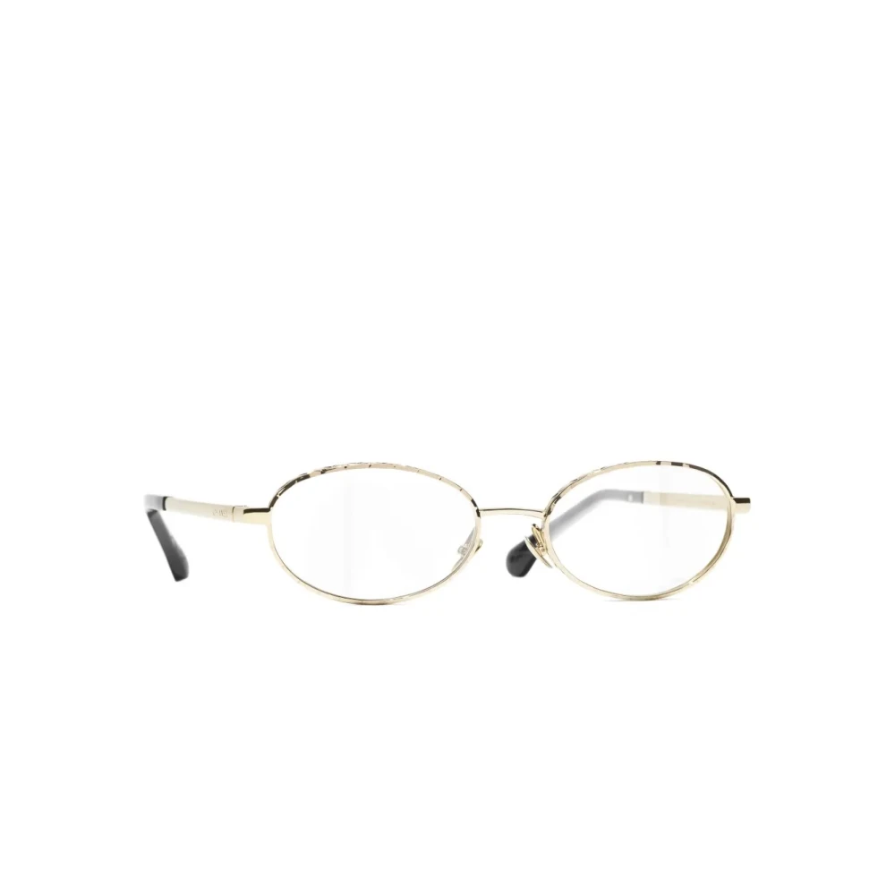Chanel Women's Yellow Oval Eyeglasses - Glasses - 53 Mm - Accessories