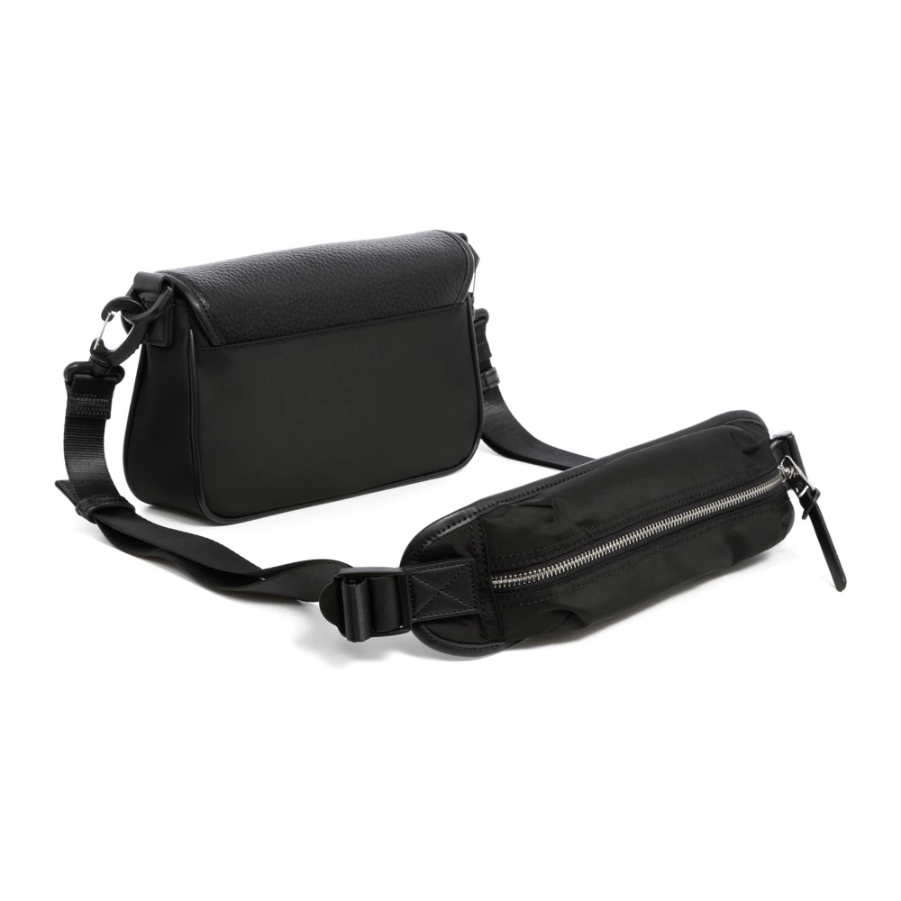 Armani Exchange Stijlvolle Crossbody Tas met Verstelbare Band Black Heren