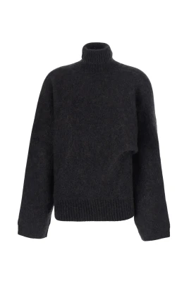 Turtleneck i borstad mohair