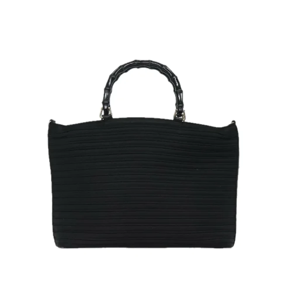 Gucci Vintage Pre-owned Nylon handbags Black Dames