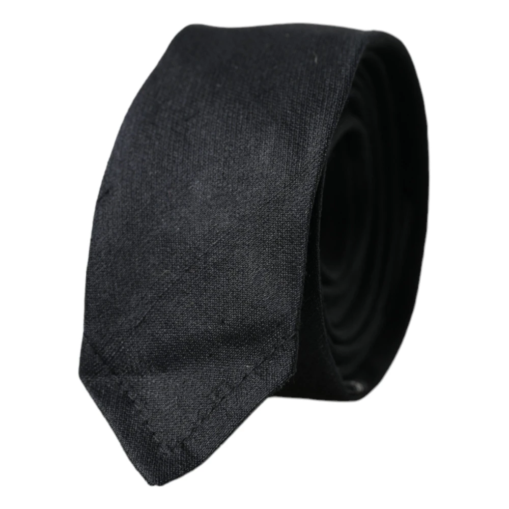 Dolce & Gabbana 4Cm Silk Tie - Male - Ties - Black - One Size - Accessories