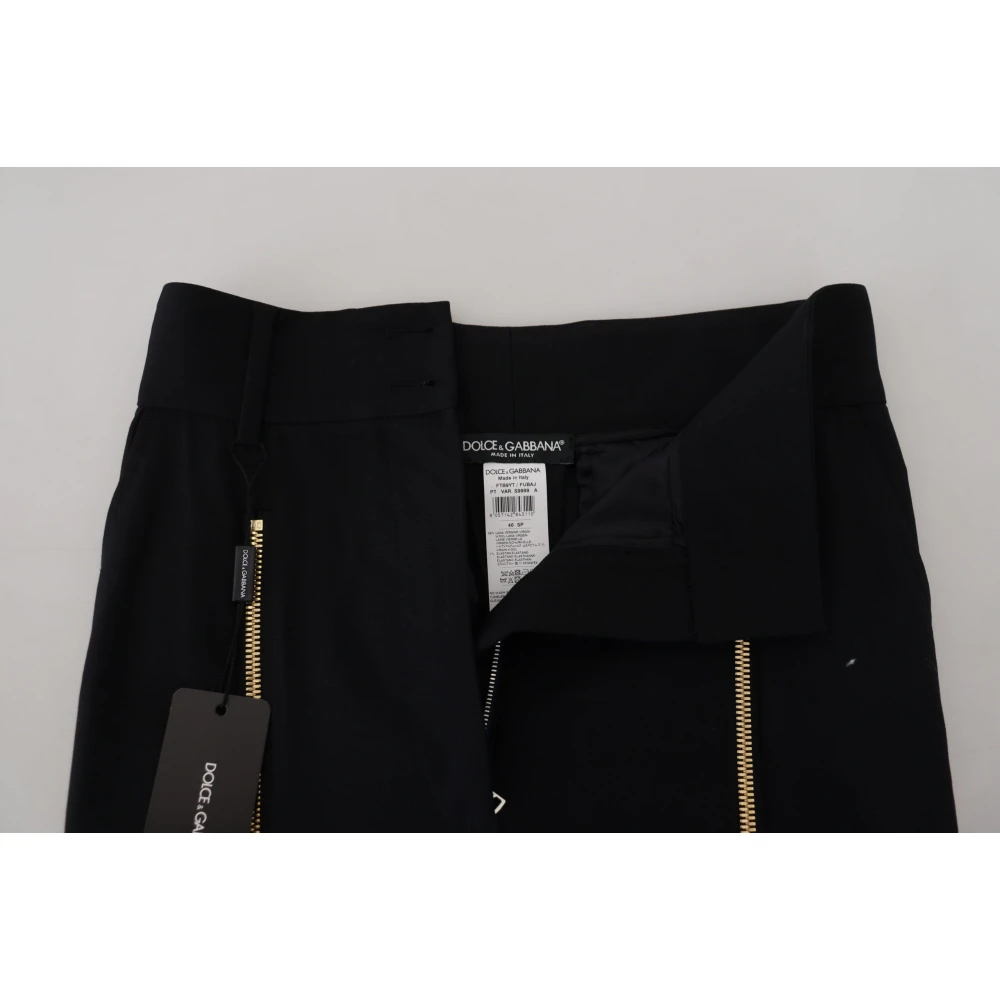 Dolce & Gabbana Wide Trousers Black Dames