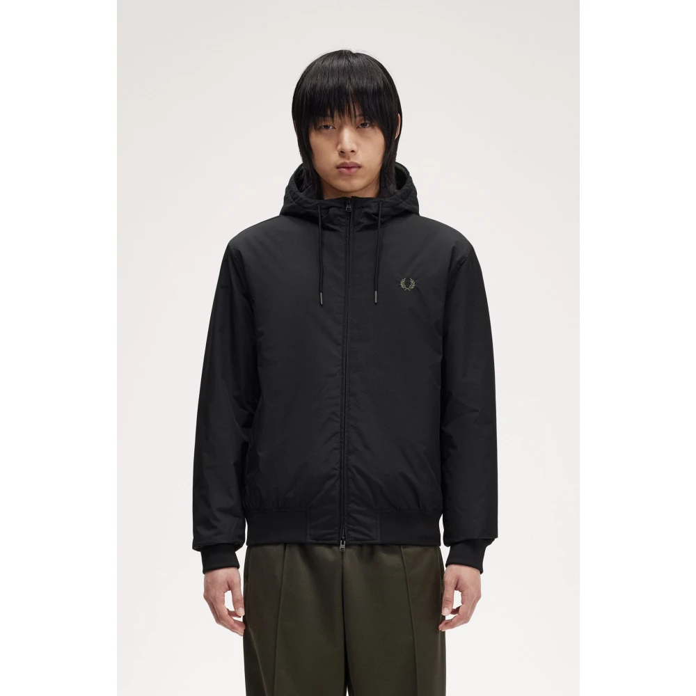 Fred Perry Zwarte Brentham Hoodie Jas Black Heren