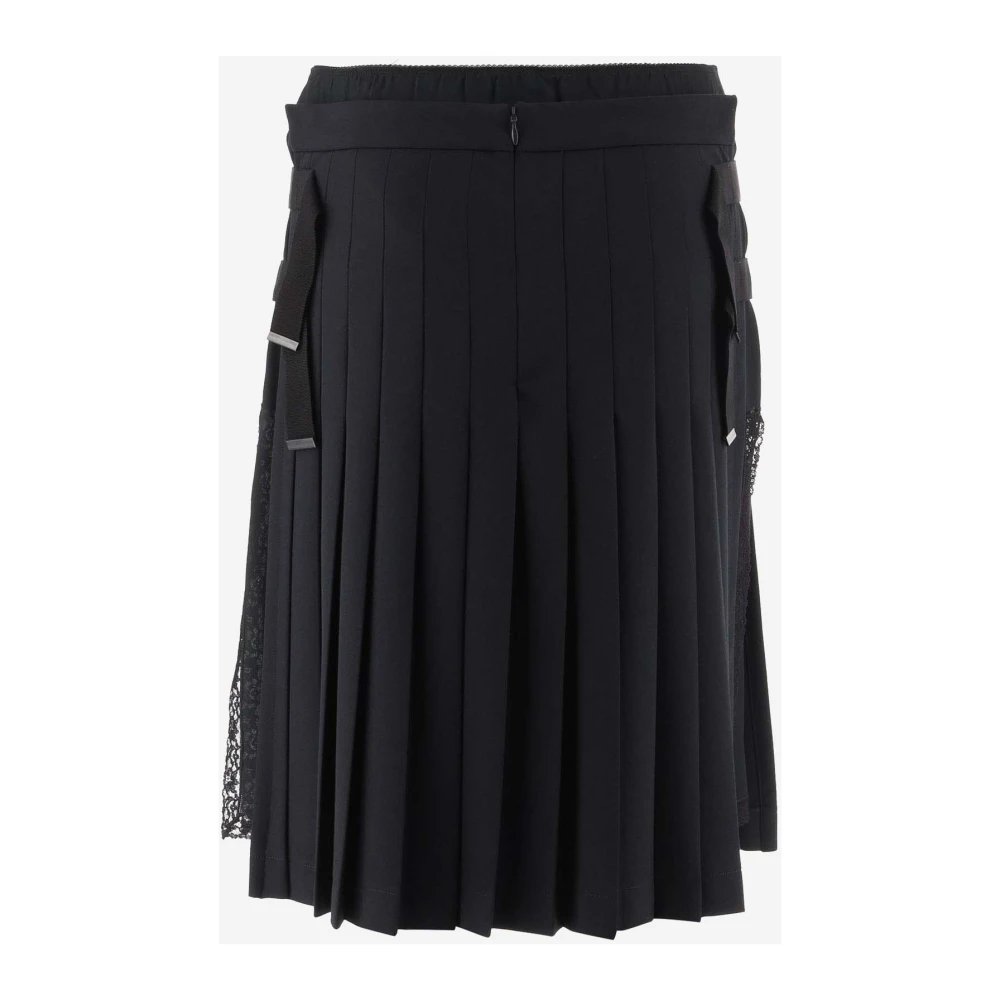 N21 Zwarte Geplooide Rok Black Dames