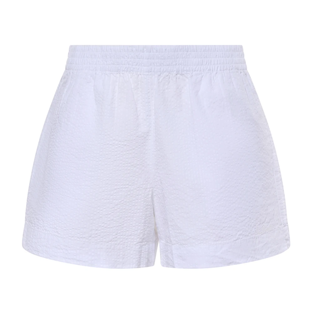 Mc2 Saint Barth White Short Shorts, Female, L, Meave Pullup Shorts