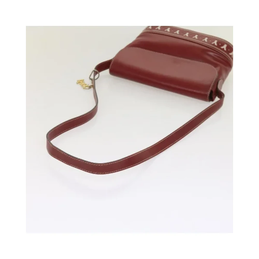 Yves Saint Laurent Vintage Pre-owned Leather shoulder-bags Red Dames