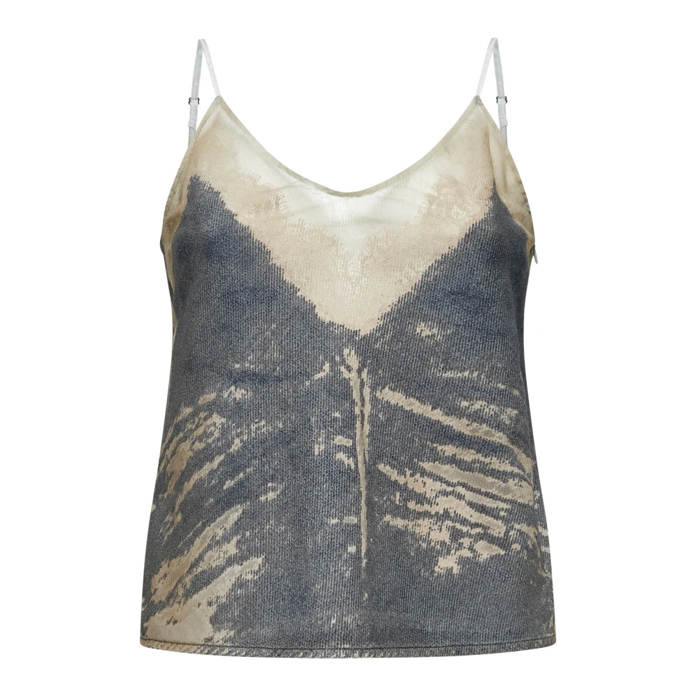 Diesel Blauwe Top voor Mannen Blue Dames