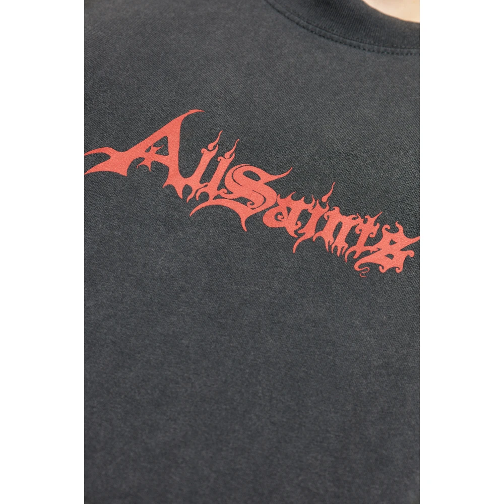 AllSaints T-shirt Damienz Black Heren