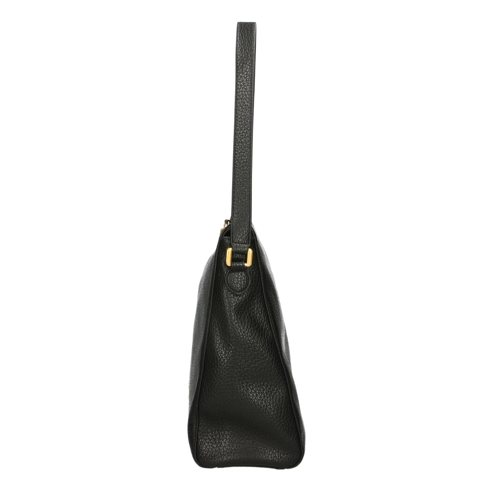 La Carrie Zwarte schoudertas met gouden accenten Black Dames