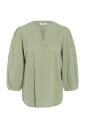 green-oil-blouse-with-v-neck