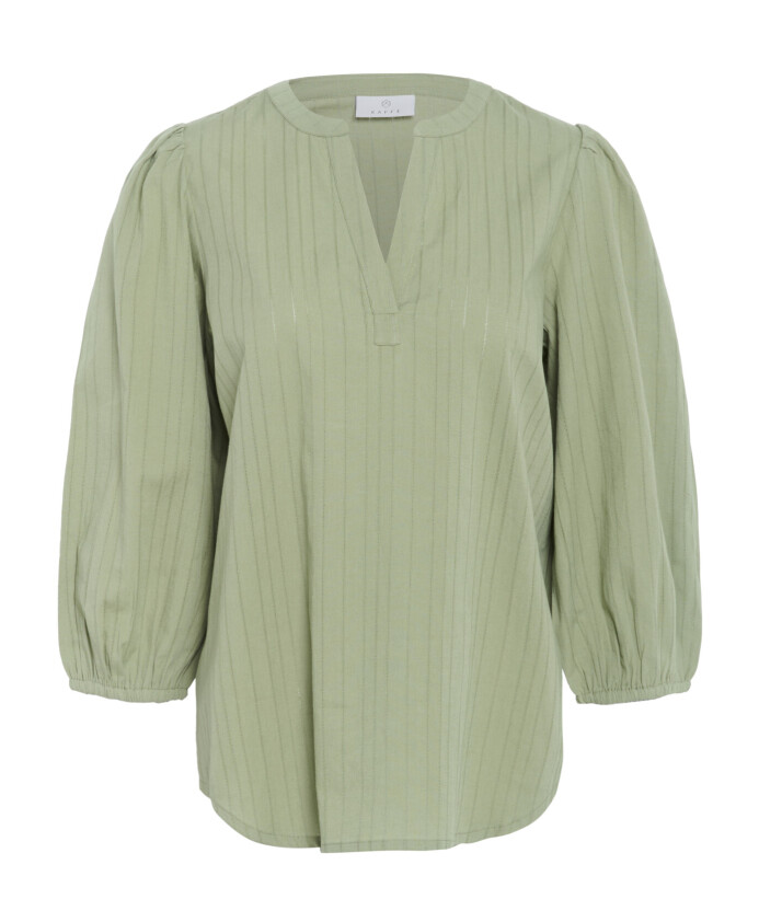 green-oil-blouse-with-v-neck