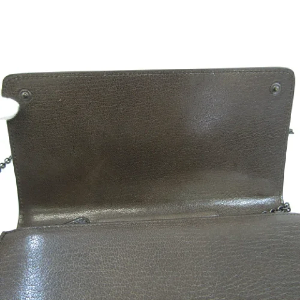 Bottega Veneta Vintage Pre-owned Leather wallets Green Dames