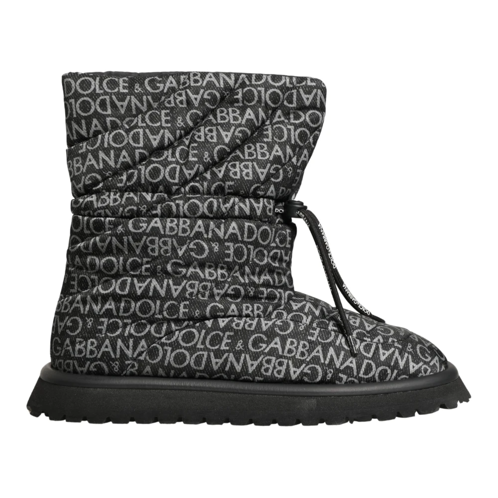Dolce & Gabbana Men's Black Winter Boots, 10 Uk, Snow Boots