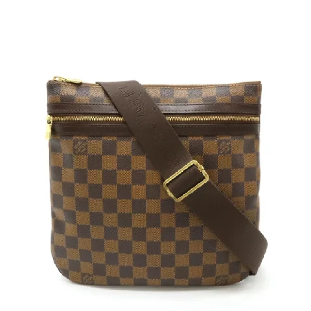 Louis Vuitton Vintage Pre-owned Plastic shoulder-bags Brown Dames