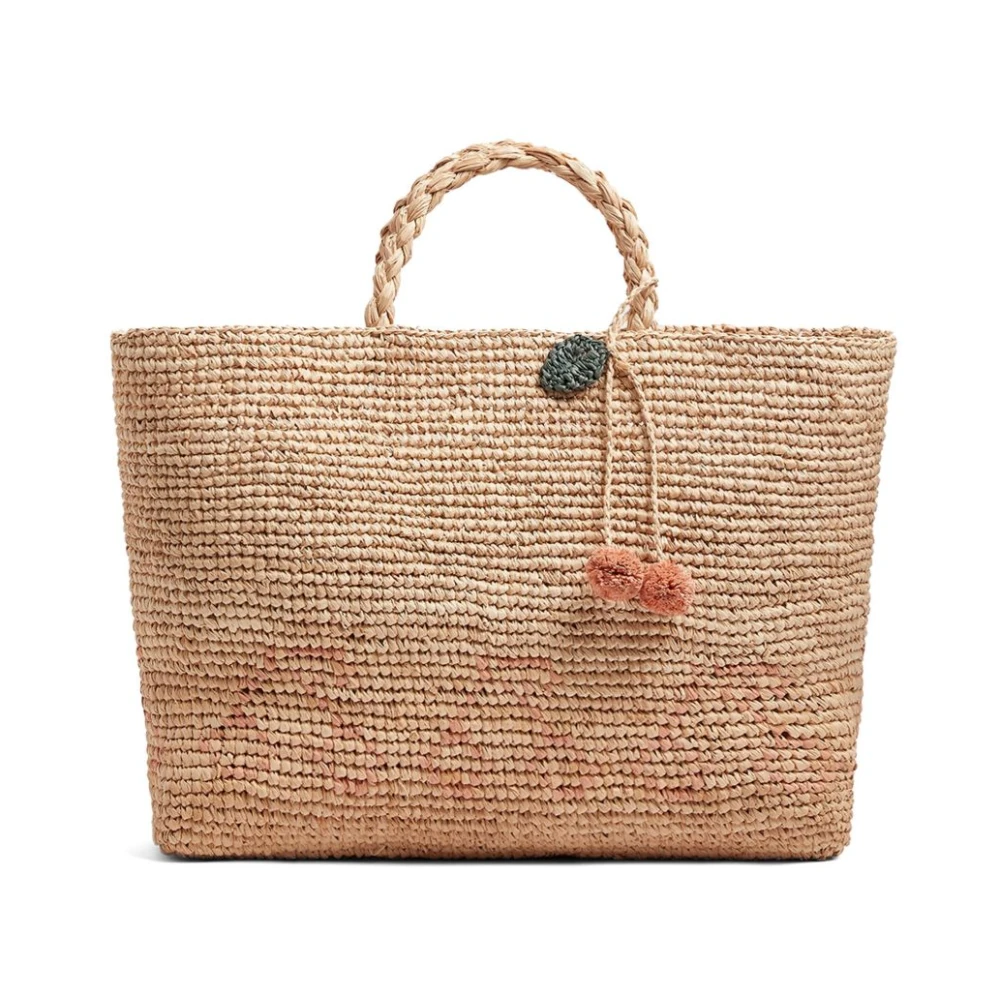 Bonpoint Natuurlijke Raffia Shopper voor Meisjes Brown Dames