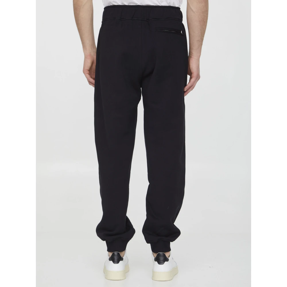 Lanvin Zwarte Curb Lace Joggers Black Heren