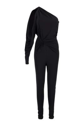 Svart One Shoulder Jumpsuit