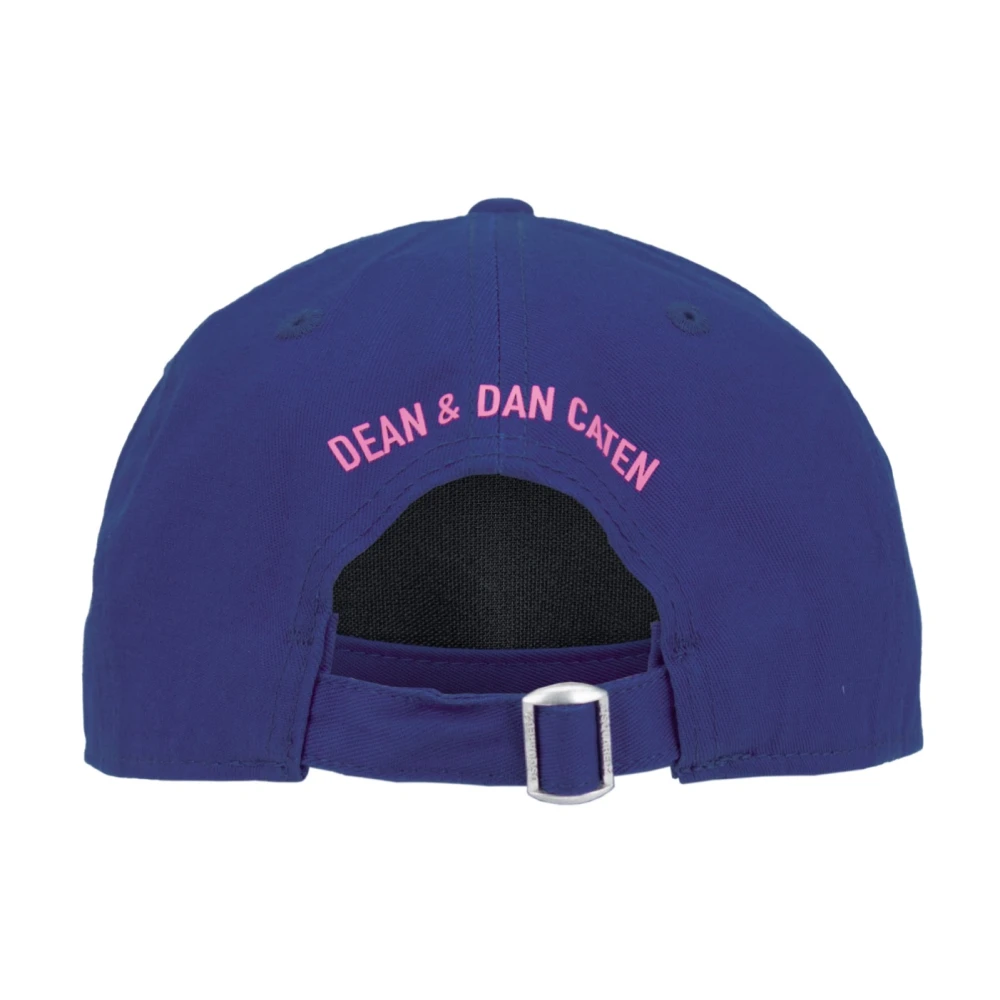 Dsquared2 Baseballpet met gesp sluiting en reliëf Blue Unisex
