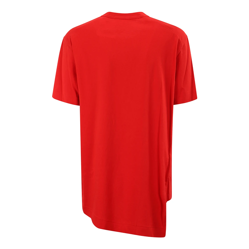 Comme des Garçons Hart Motief Kristal Crew-Neck T-Shirt Red Dames