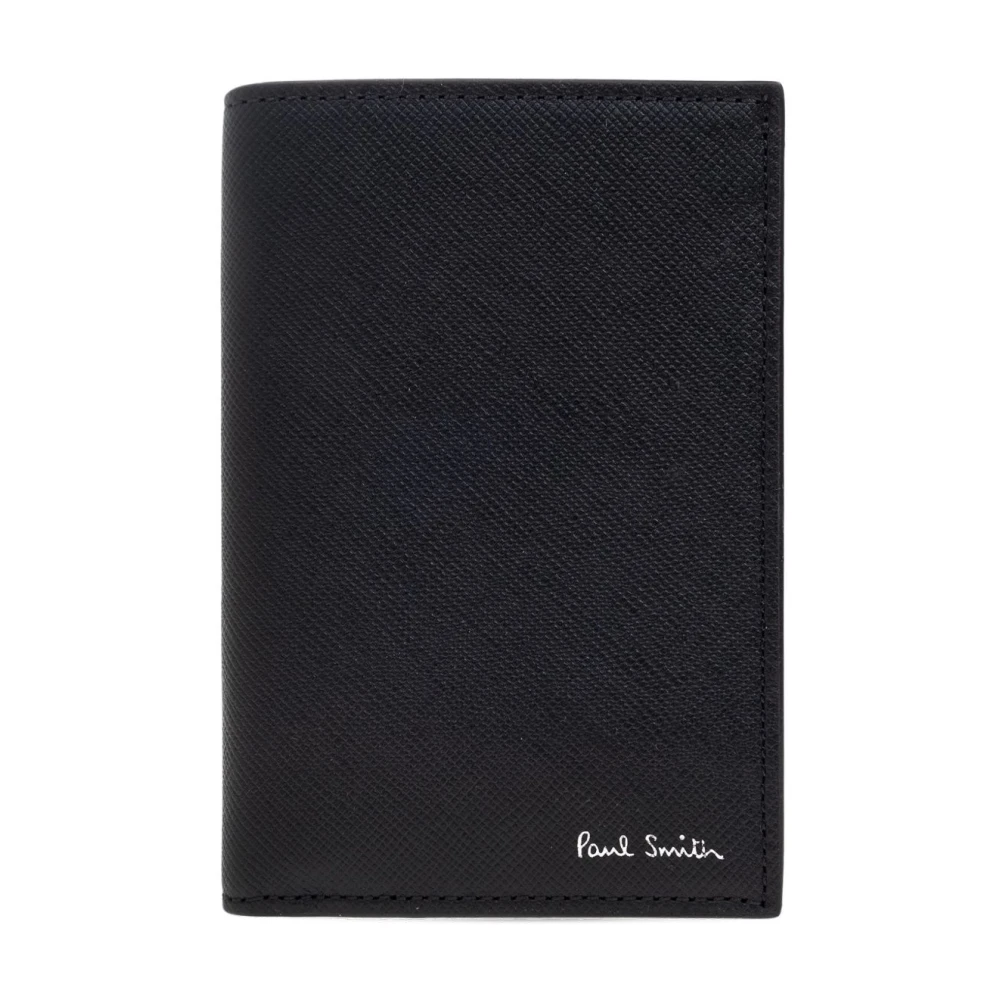 Paul Smith Men's Black Leather Wallet With Logo