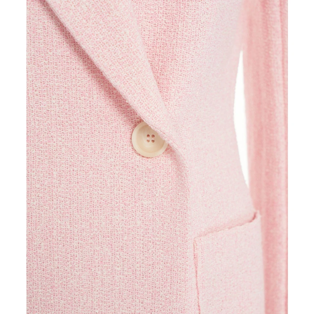 Harris Wharf London Roze Double-Breasted Blazer Pink Dames