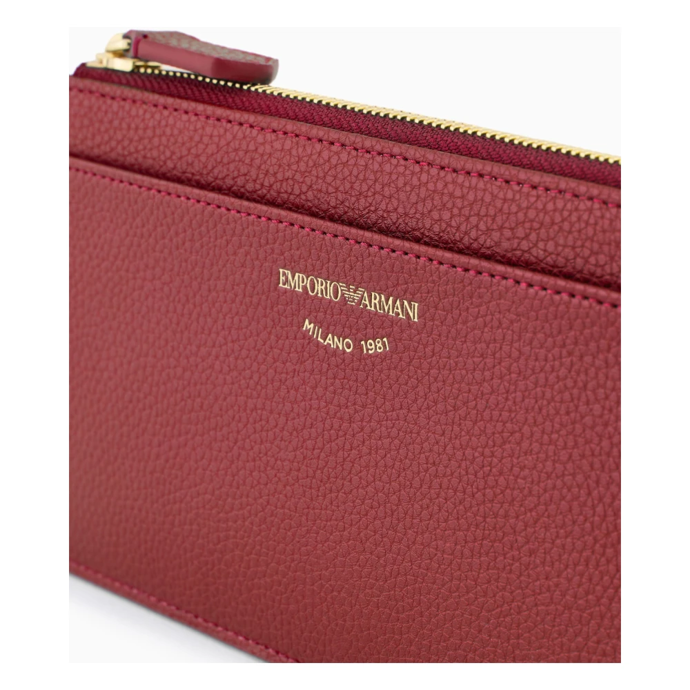 Emporio Armani Dames Portemonnee voor Kaarten en Munten Red Unisex