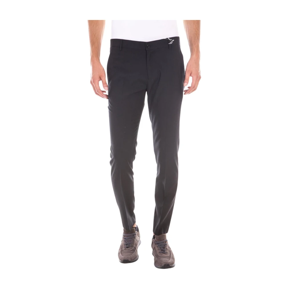 Daniele Alessandrini Black Suit Trousers, Male, M, Jeans Trouser
