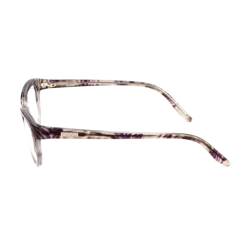 EMILIO PUCCI Zebra en Transparante Plastic Bril Gray Dames