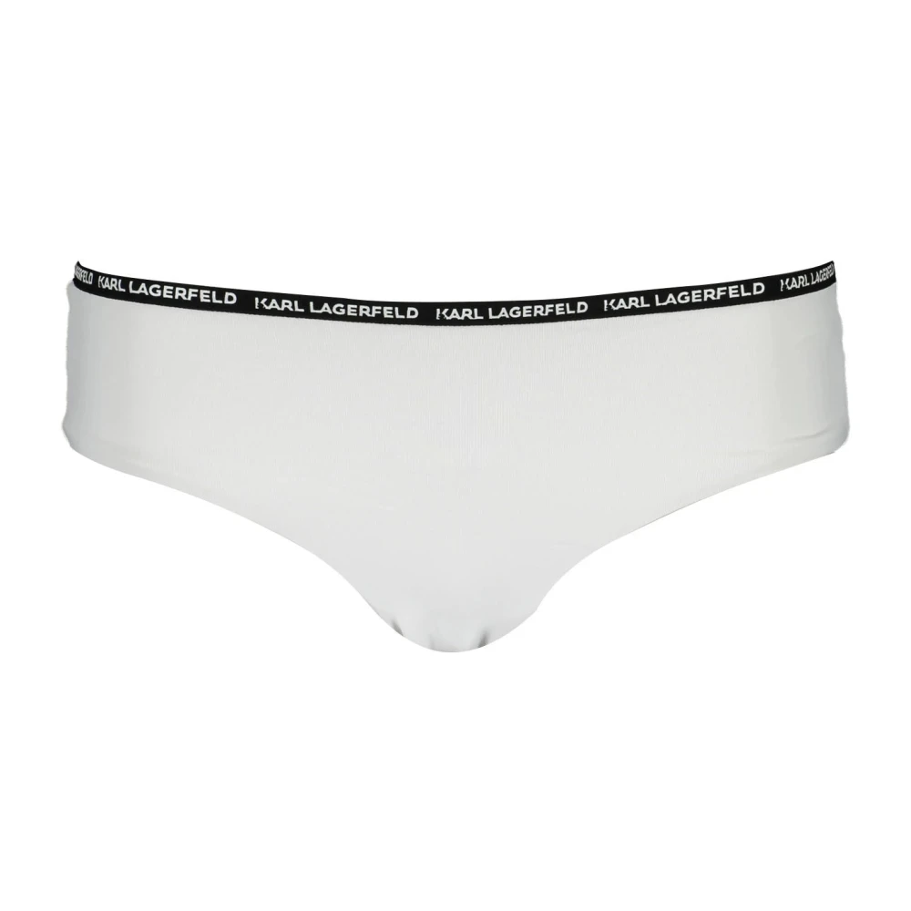 Karl Lagerfeld White Polyamide Women's Swim Brief - XS - Image 2