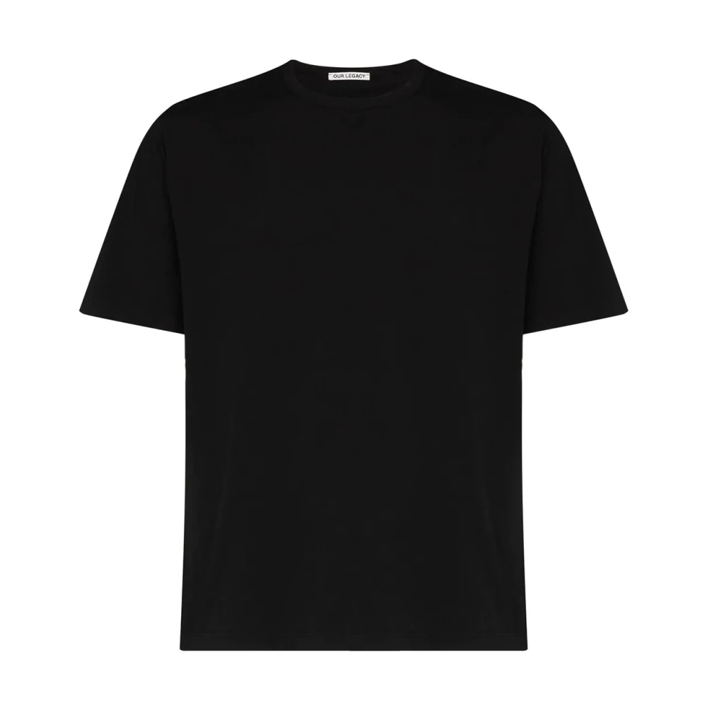 Our Legacy Zwarte Box T-Shirt Black Heren