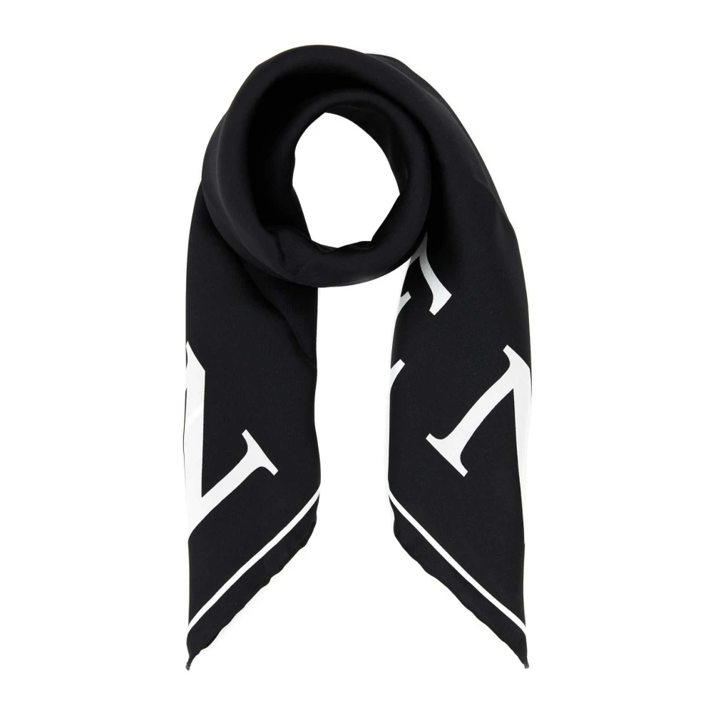 Alexander mcqueen Zijden Zwarte Foulard Sjaal Black Dames