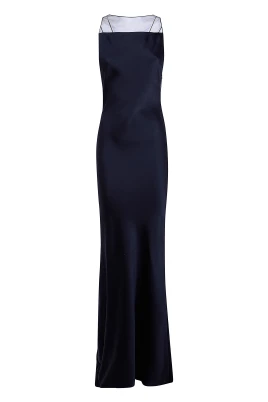 Hammered Satin Gown