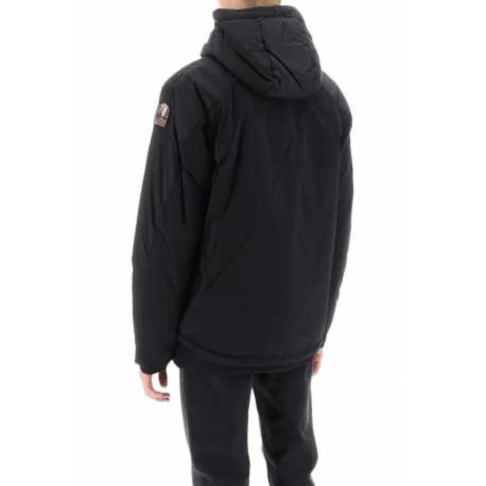 Parajumpers Lichtgewicht Gestikte Hoodie Jacket Black Heren