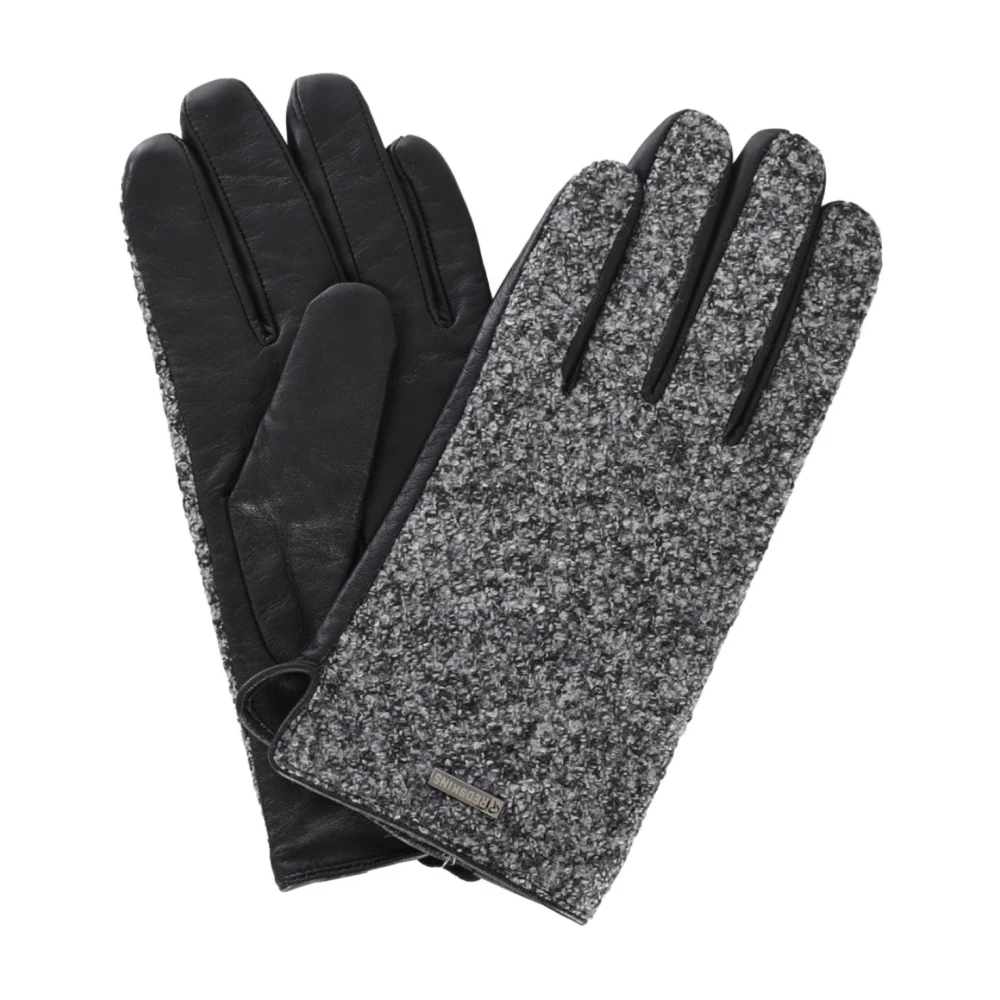 Redskins Leren en textielhandschoenen Gris Gray Heren