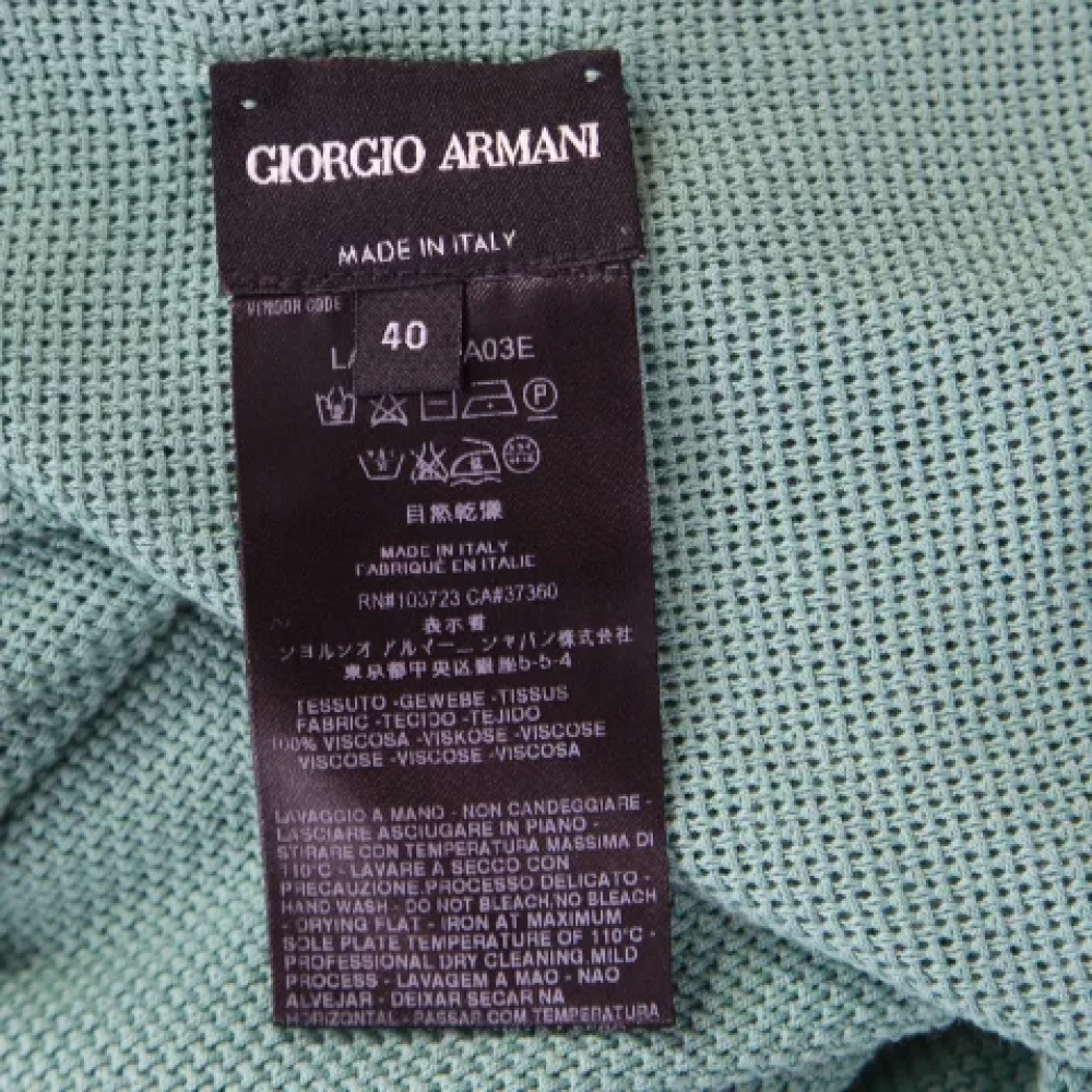 Armani Pre-owned Knit tops Green Dames