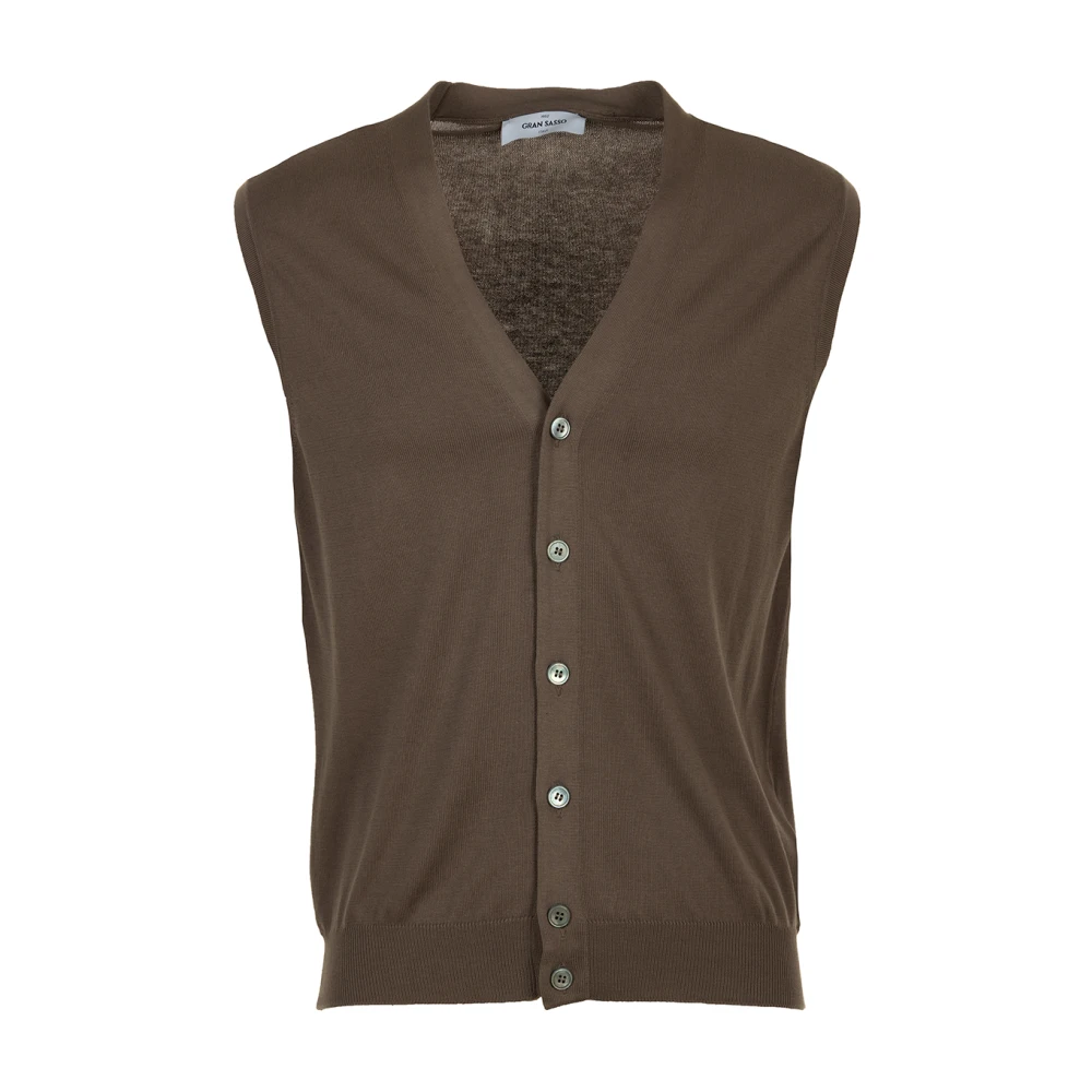 Gran Sasso Bruine Cardigan Sweaters Brown Heren
