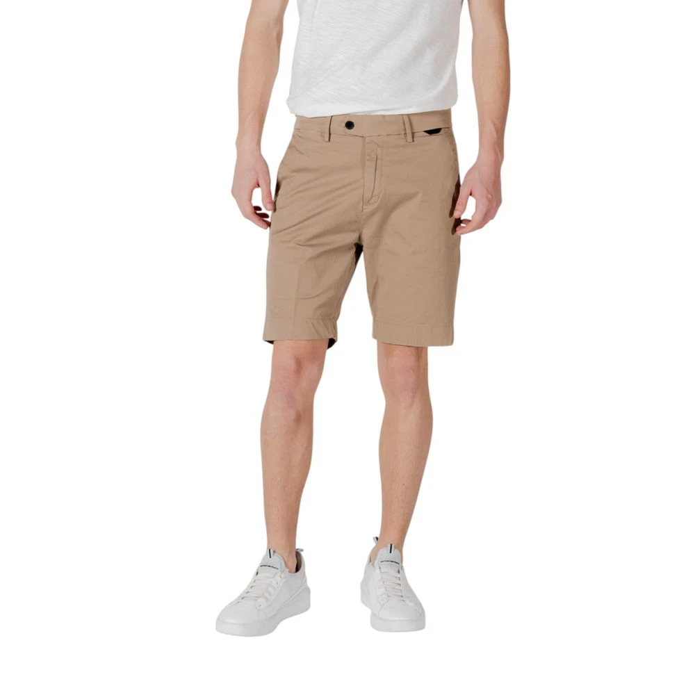Antony Morato Men's Beige Mark Slim Fit Bermuda Shorts