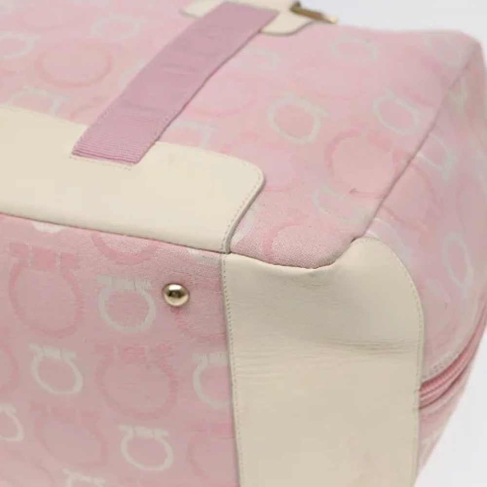 Salvatore Ferragamo Pre-owned Canvas totes Pink Dames