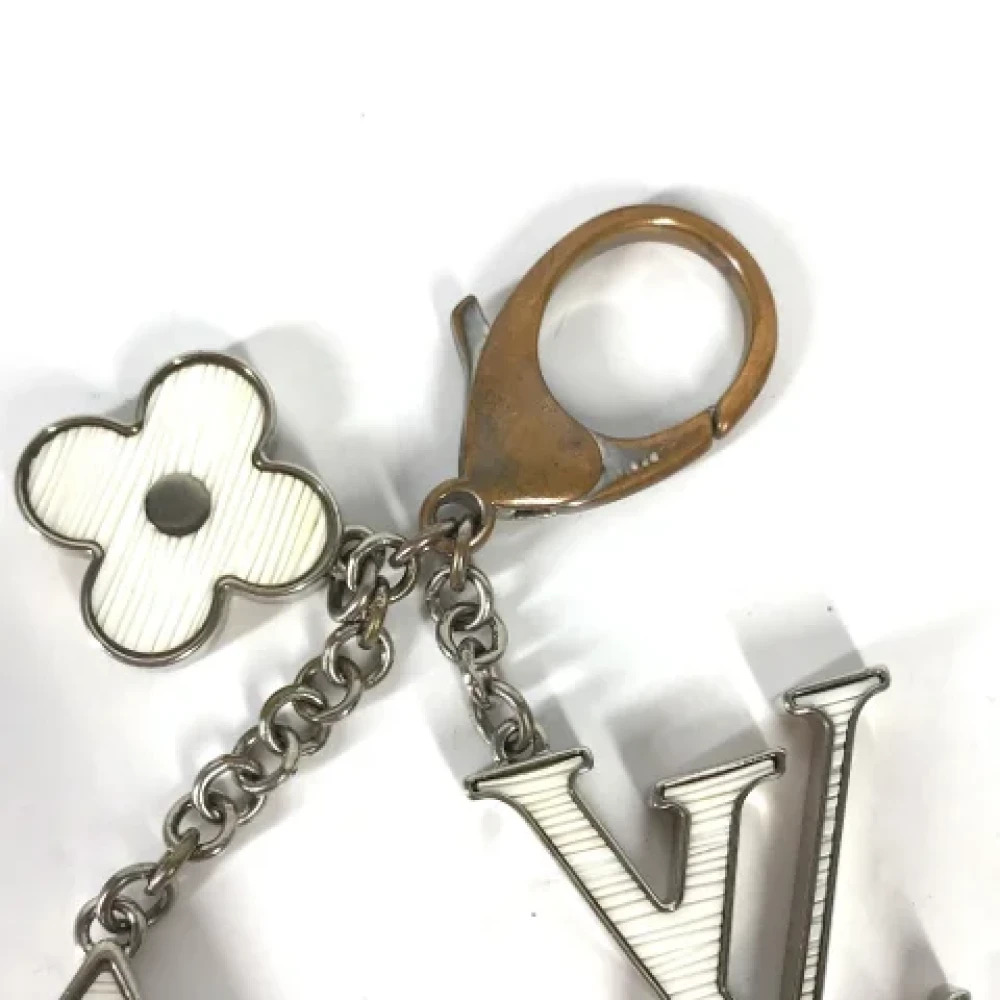 Louis Vuitton Vintage Pre-owned Fabric key-holders White Dames