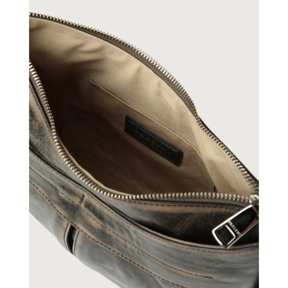 Orciani Medium Delavè Schoudertas met Band Brown Dames