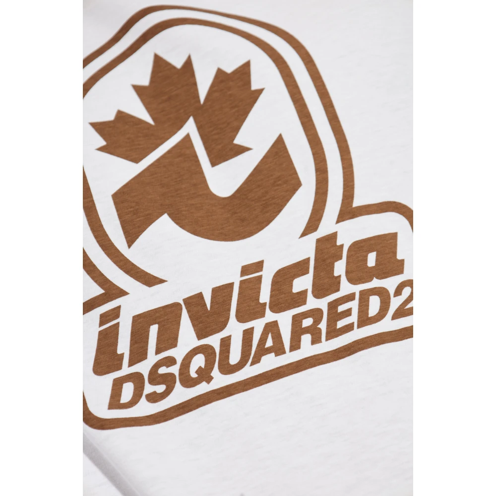 Dsquared2 T-shirt met print White Heren