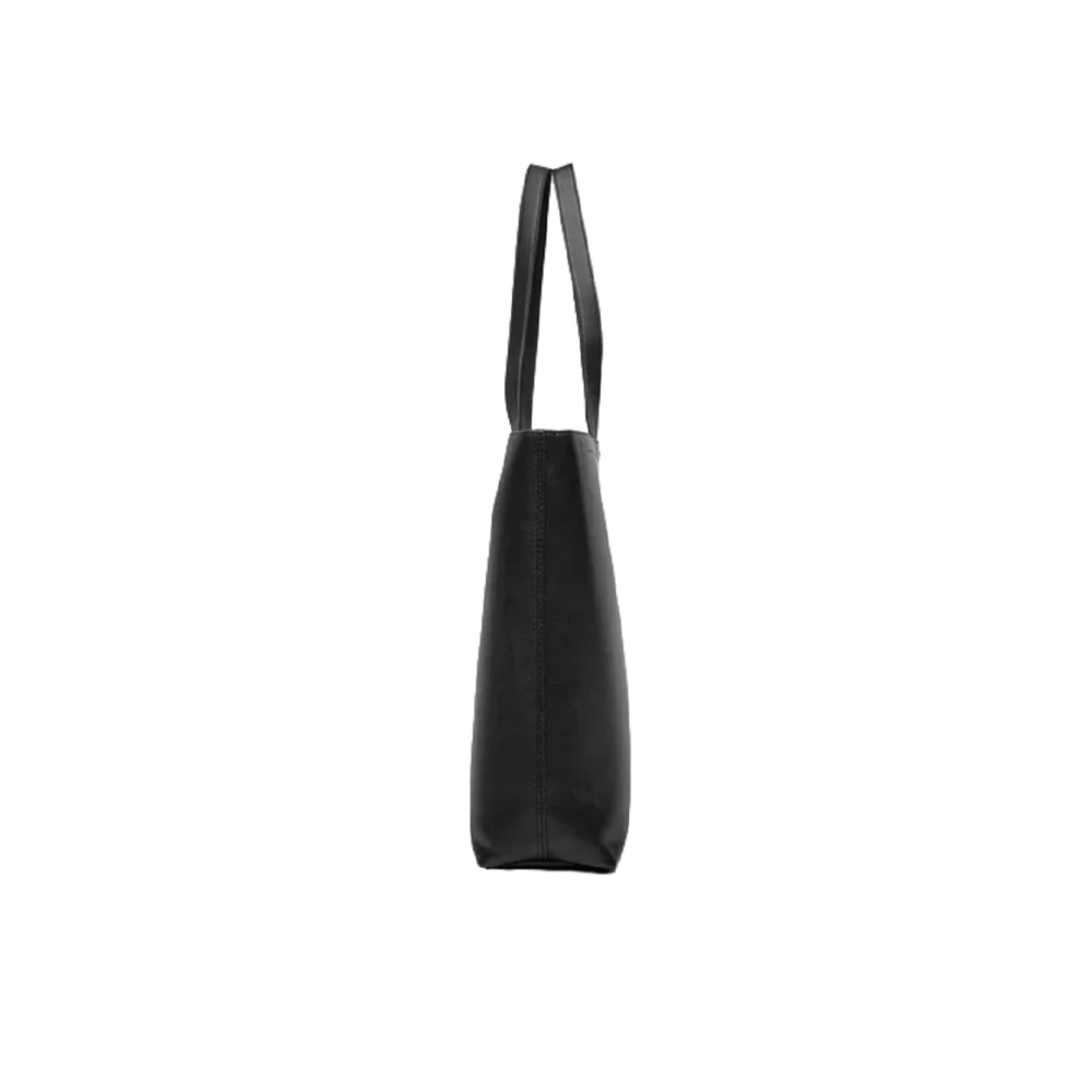 Calvin Klein Zwarte Eco Leren Tote Tas Black Dames