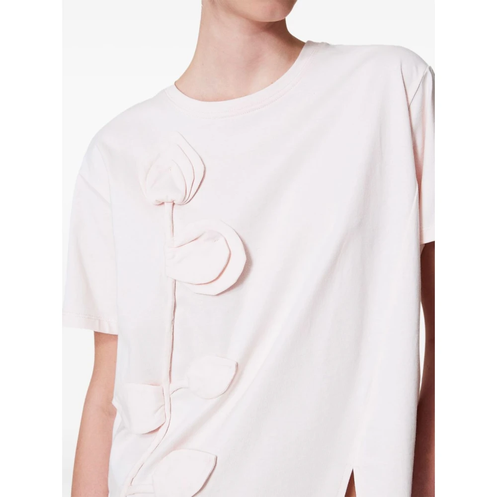 Twinset Roze Crew Neck T-shirts en Polos Pink Dames