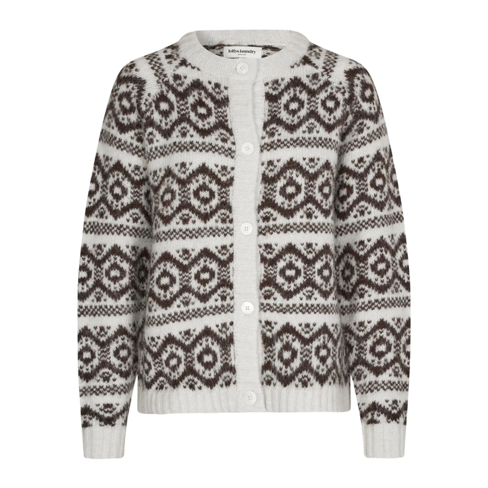 Lollys Laundry Bruine vest met knoopsluiting Brown Dames