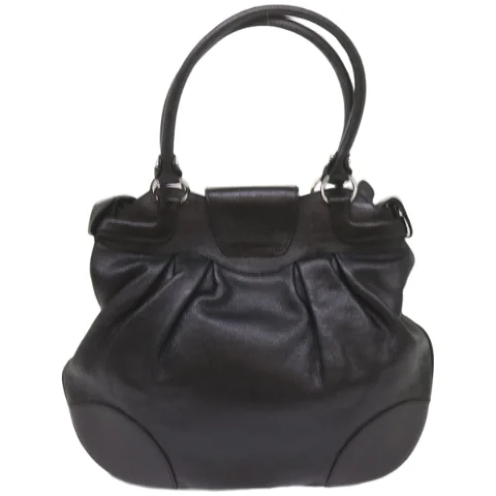 Salvatore Ferragamo Pre-owned Leather handbags Black Dames