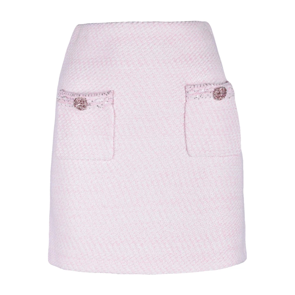 Self Portrait Katoenen Gonna Rok Pink Dames