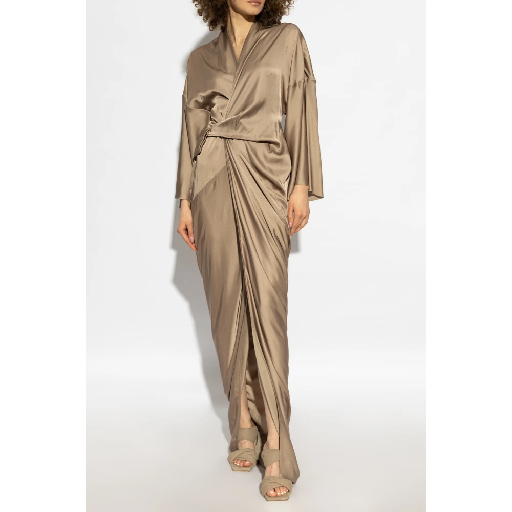 Rick Owens Wikkeljurk Avondjapon Beige Dames
