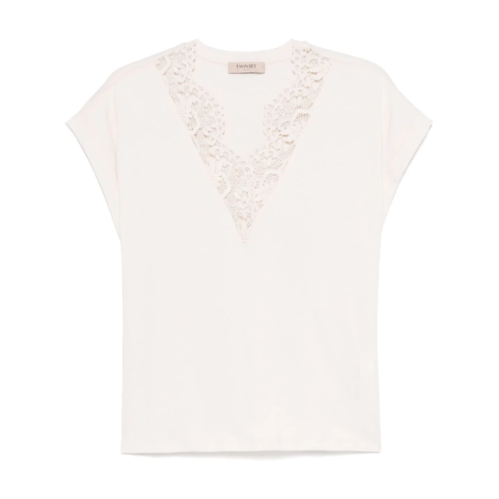 Twinset Stijlvolle T-shirts en Polos Beige Dames