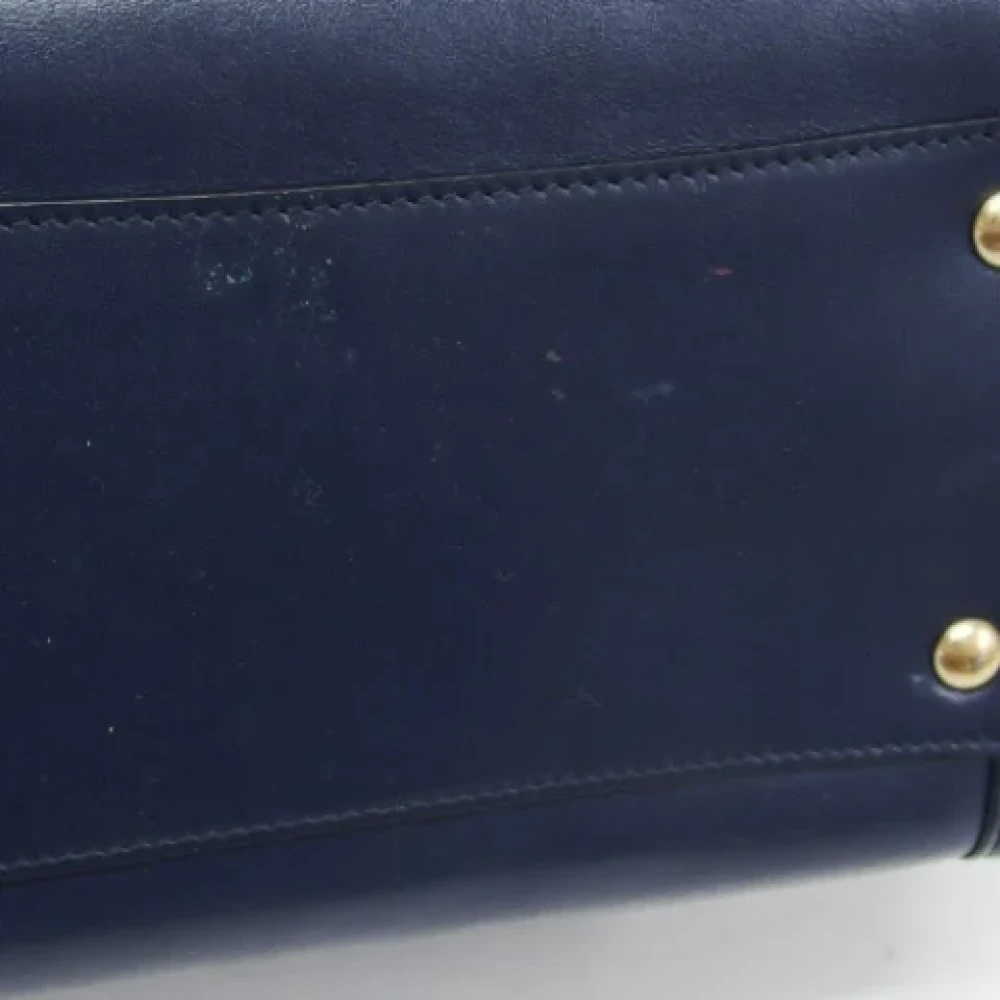 Salvatore Ferragamo Pre-owned Canvas handbags Blue Dames
