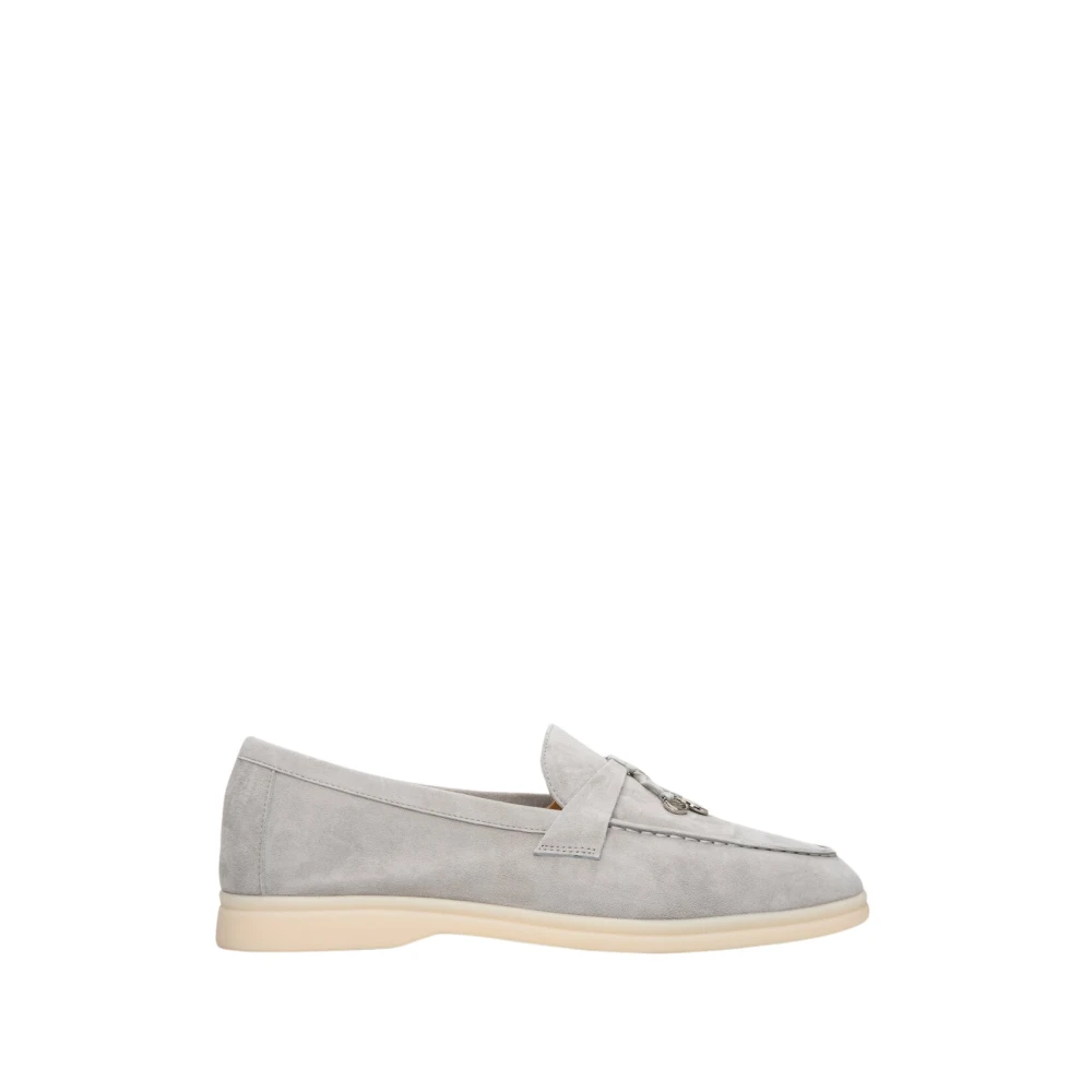 Estro Kvinnors Ljusgrå Tassel Loafers gjorda av Velour Er00112678 Gray, Dam